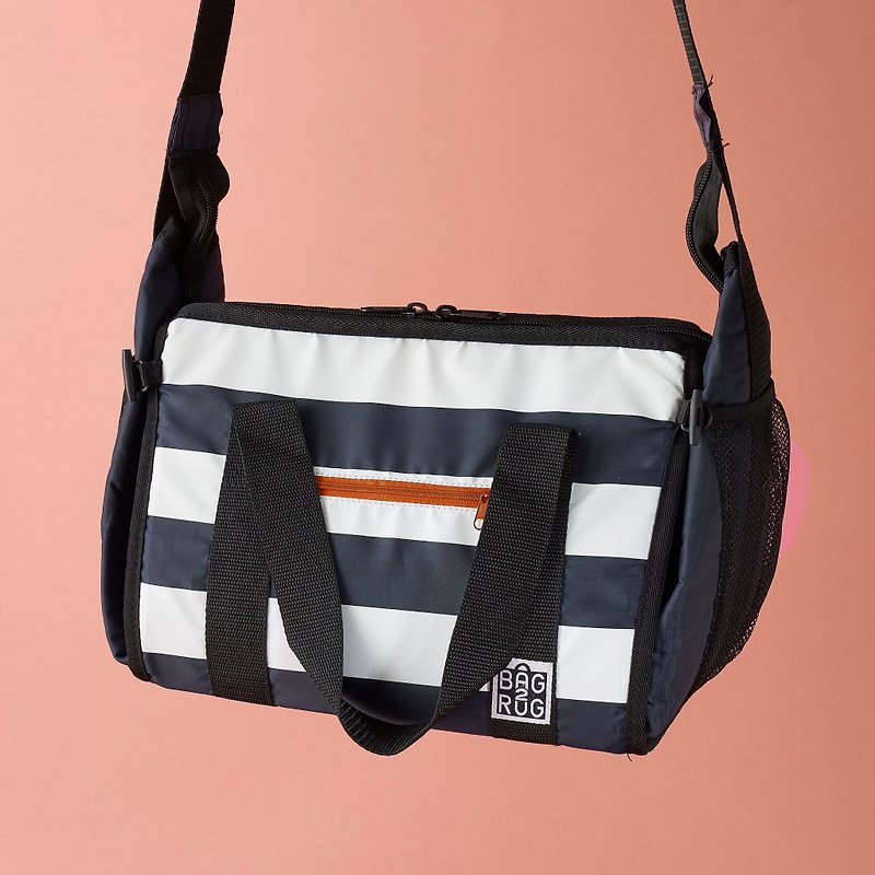 British brand [Bag2Rug bag cushion] cold storage bag + picnic mat Midi - Messenger Bags & Sling Bags - Polyester Multicolor
