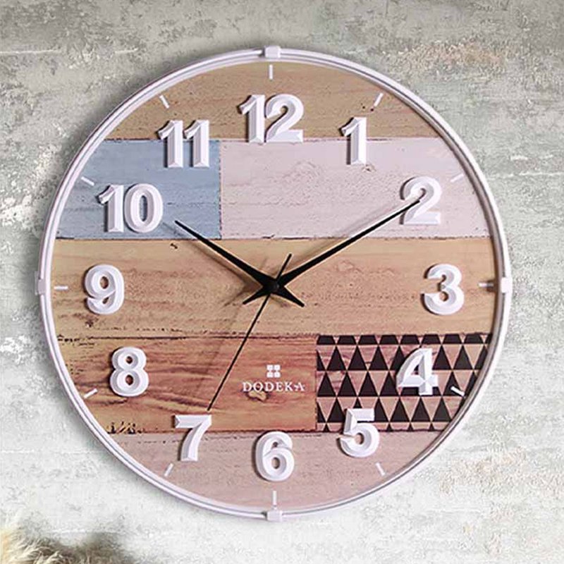 [Japanese original spot discount] Japanese style silent wall clock home decoration pendulum clock simple - Clocks - Other Materials 