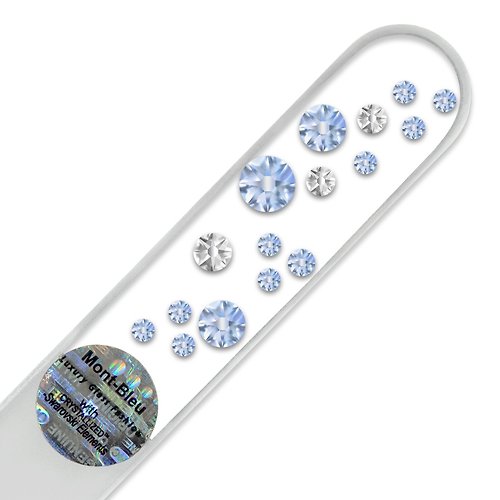 Lily35 頂級有機美妝 / ZOO設計師兒童指甲油 水晶水滴 (一顆大水晶) | Mont Bleu 捷克玻璃水晶指甲銼刀
