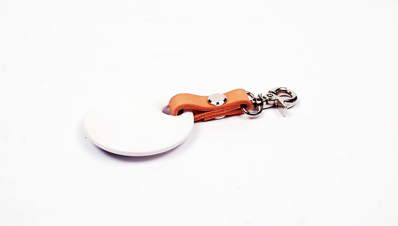 gogoro key ring vegetable tanned leather hook (simple type) - Keychains - Genuine Leather Multicolor