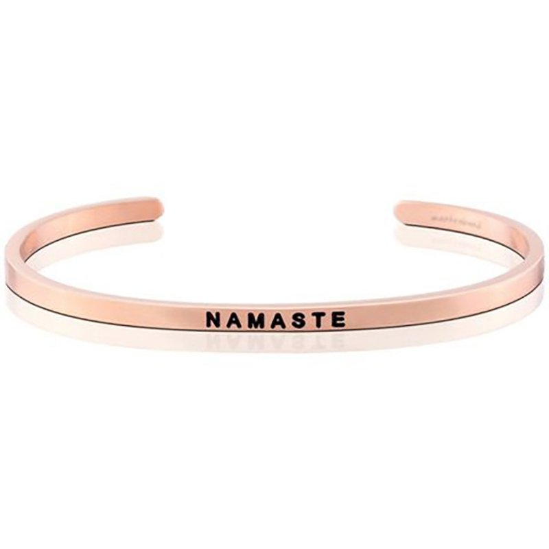 Mantraband - NAMASTE 向你鞠躬 - สร้อยข้อมือ - โลหะ หลากหลายสี