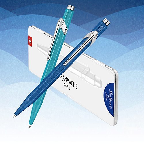 文聚 CARAN DACHE 卡達 844 COLORMAT-X 自動鉛筆, 藍色 免費刻字服務