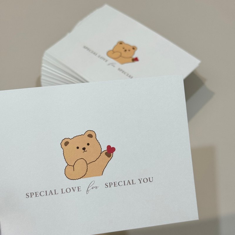 Exclusive design universal card bear card universal postcard - การ์ด/โปสการ์ด - กระดาษ 