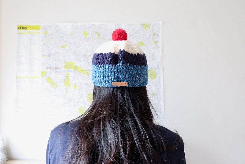 【Endorphin】 hand-knit hat - หมวก - ขนแกะ หลากหลายสี