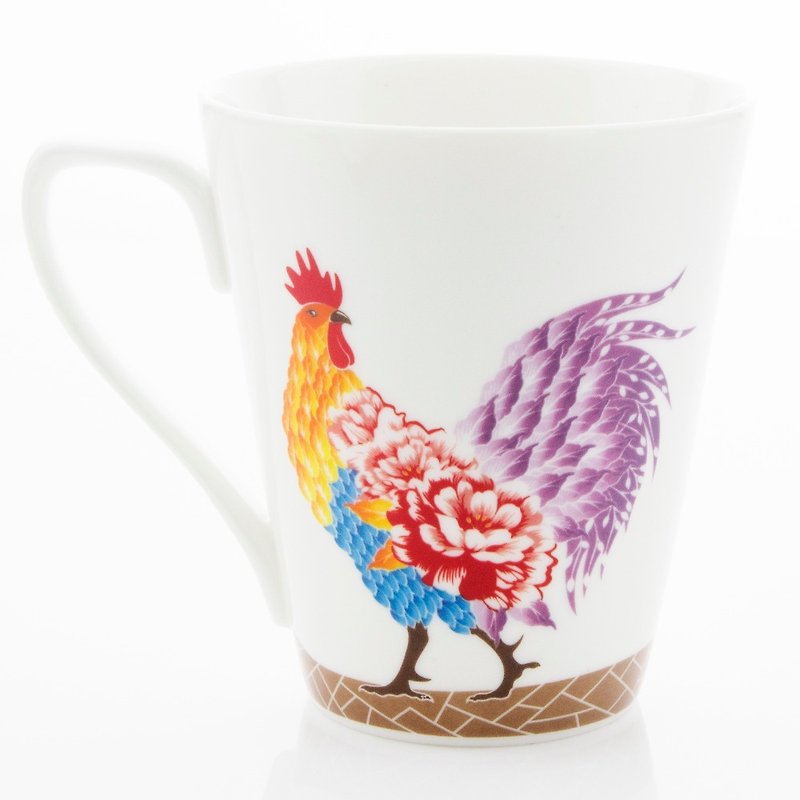 Year of Rooster Mug-B6 - แก้วมัค/แก้วกาแฟ - เครื่องลายคราม หลากหลายสี