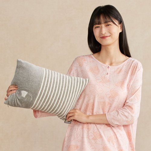 YVONNE COLLECTION以旺傢飾 馬來貘方形抱枕(30x45公分) -迷霧灰