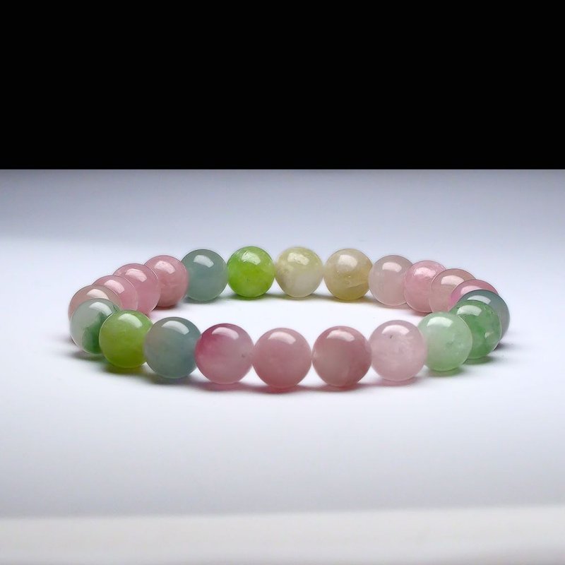 粉潤西瓜碧璽 女手環 女手鍊 QBR-00109 (手圍16cm) - 手鍊/手環 - 半寶石 