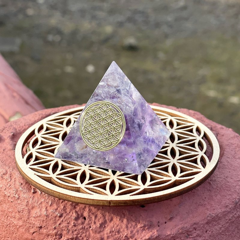 [Light Amethyst] Orgonite (6cm/5cm/4cm) - ของวางตกแต่ง - คริสตัล 