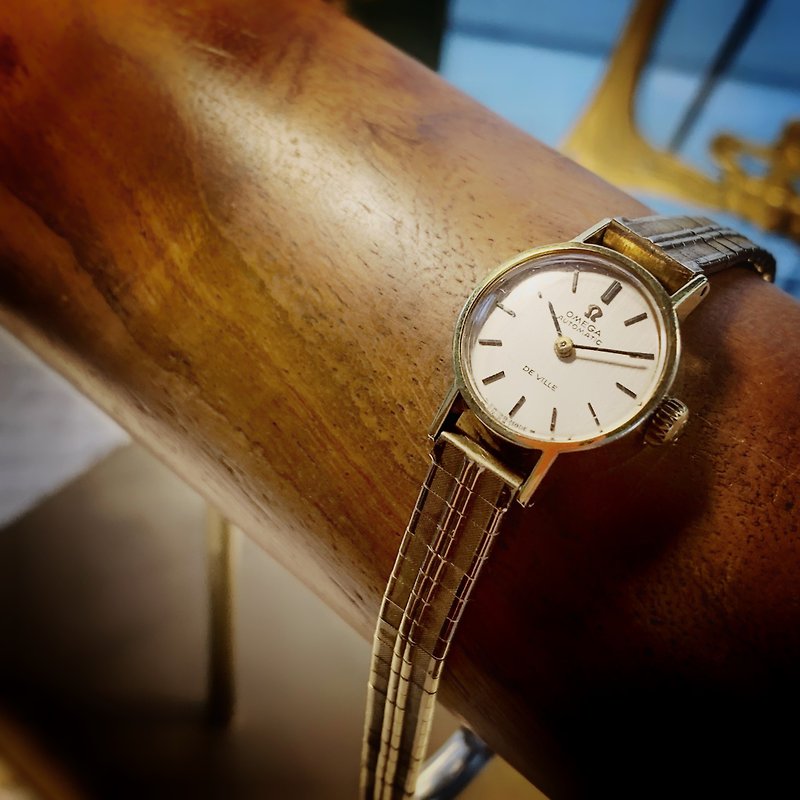 1970s OMEGA 金色鍊古董機械錶 - 女裝錶 - 其他金屬 金色