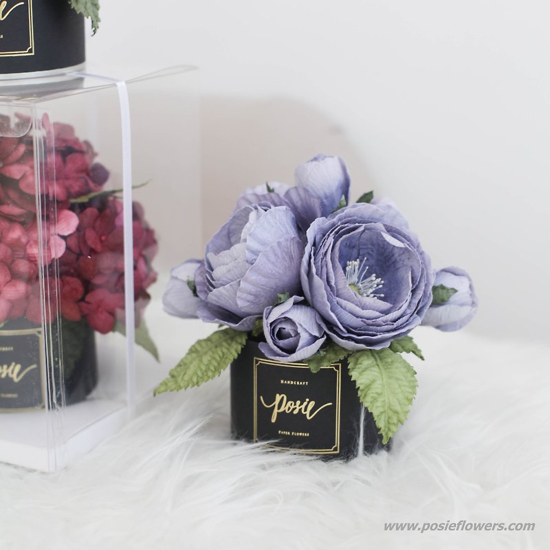 Blue Dress - Girlfriend Collection Aromatic Small Flower Gift Box - 香氛/精油/擴香 - 紙 藍色