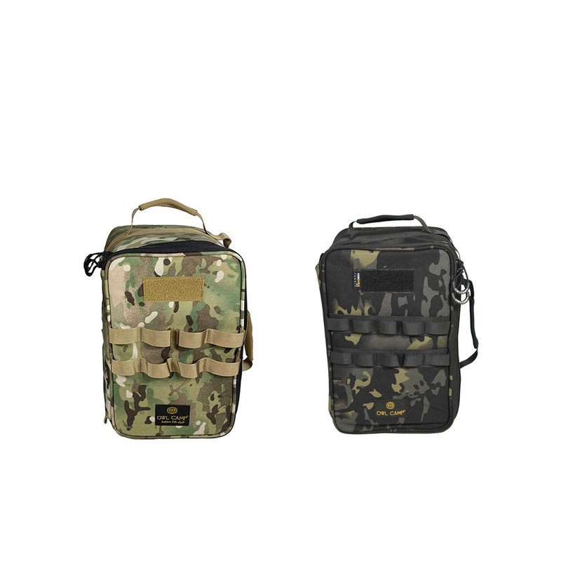 【OWL CAMP】收納盒(小) - 迷彩色 - 露營用品 - 其他材質 多色