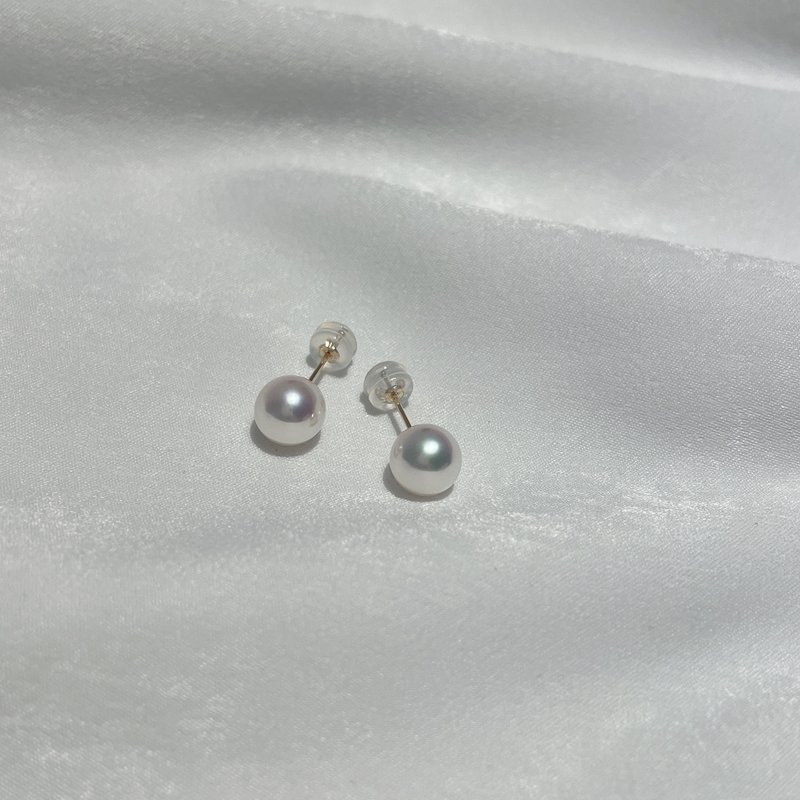 Goddess Pearl Earrings (with genuine scientific research certificate) - Earrings & Clip-ons - Precious Metals 