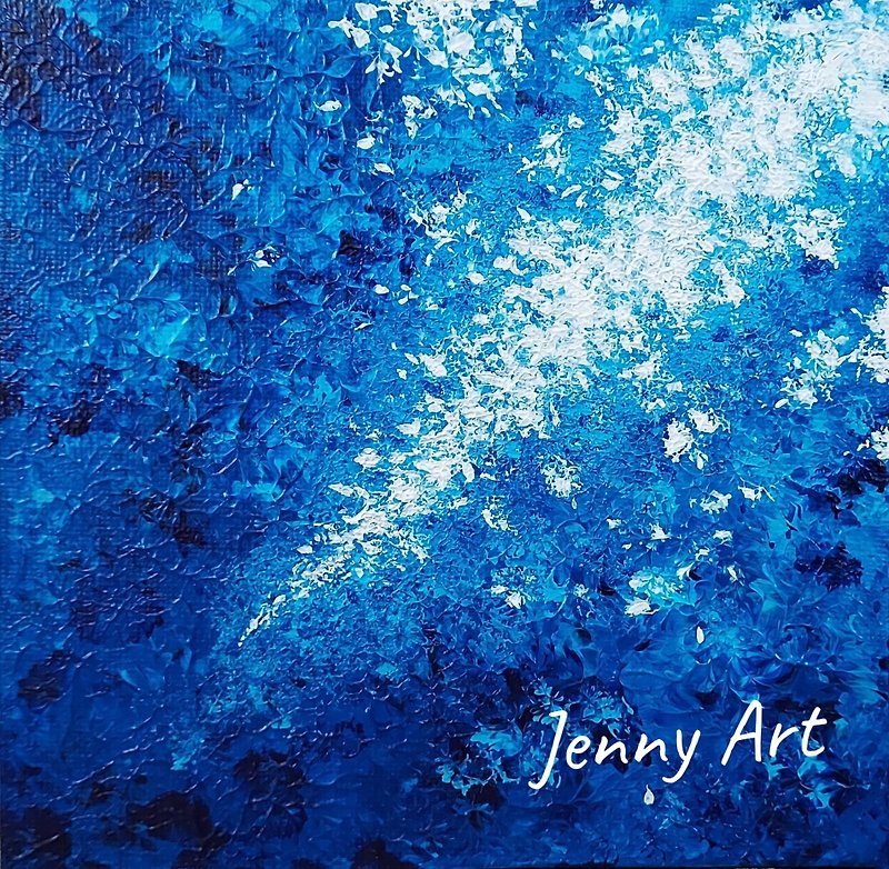 [Zhanlan] series of frameless paintings, abstract paintings, Acrylic paintings, paintings, hanging paintings, home furnishings, home furnishings - Posters - Other Materials Blue