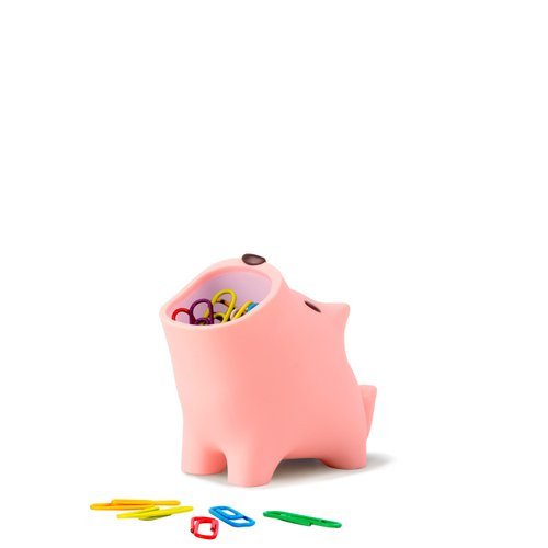 Smilingoods 生活裡的笑容 小阿嗚 Awu 雜物收納 (靦腆 紅) 桌面擺飾文具