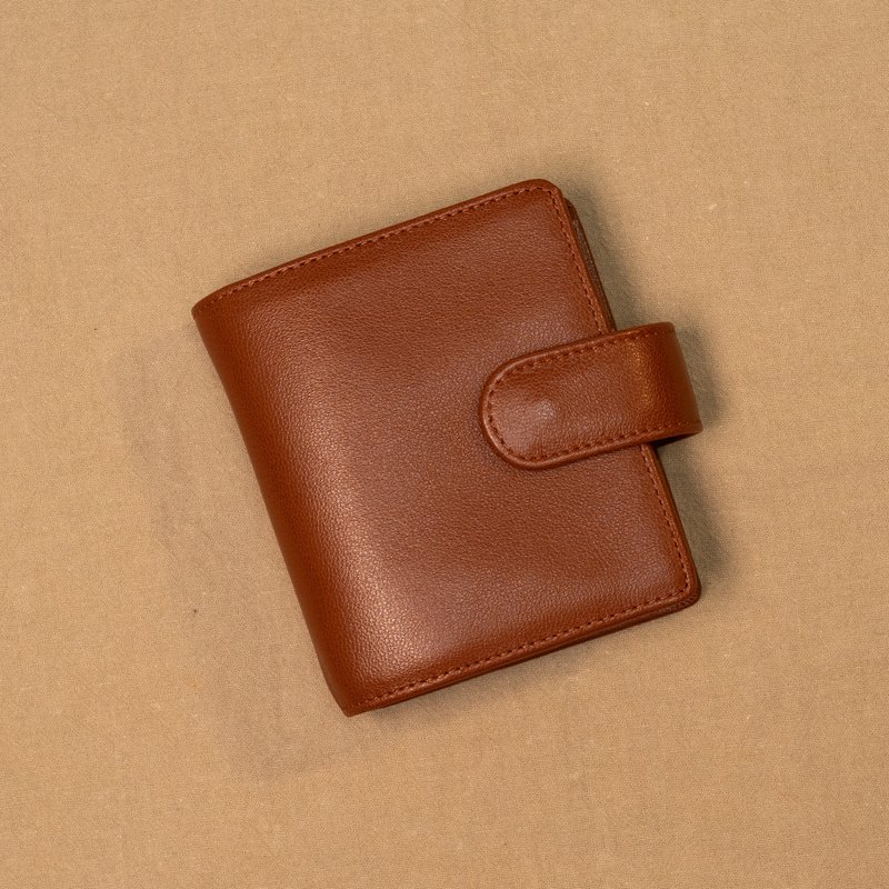 A9 3 Hole Leather Loose-leaf Pocket | Notebook | Universal Manual | Pocket Wallet - Red Brown - สมุดบันทึก/สมุดปฏิทิน - หนังแท้ สีนำ้ตาล