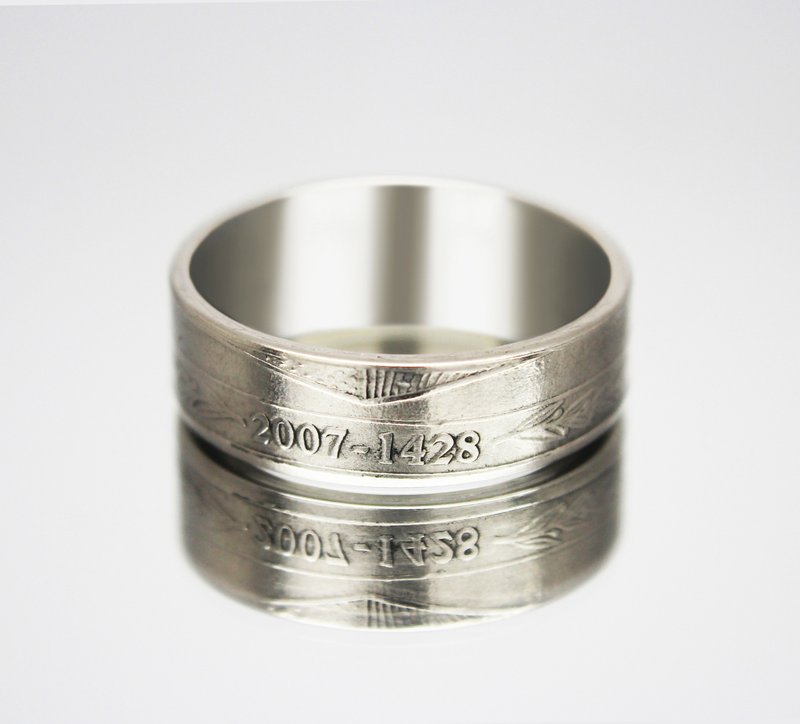 Tunisia Coin ring 1/2 dinar 2007 coin rings for men coin rings for women - 戒指 - 其他金屬 