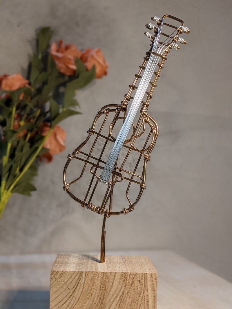 Wire lover 臺灣手作鋁線職人中型擺飾木吉他Guitar、客製 - 擺飾/家飾品 - 鋁合金 