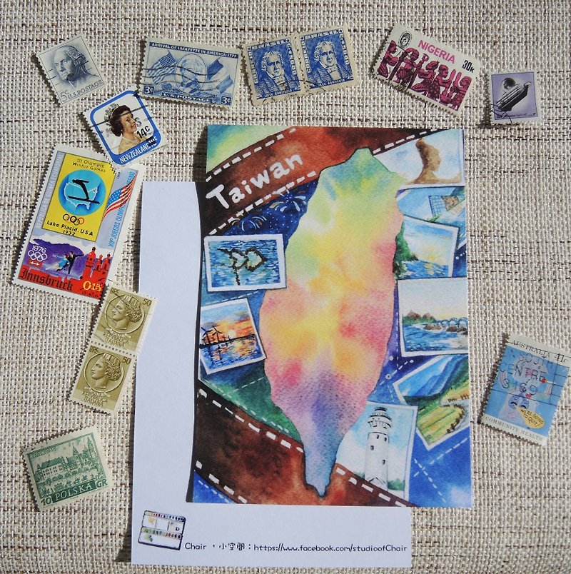 台湾ビューティーポストカード - カード・はがき - 紙 