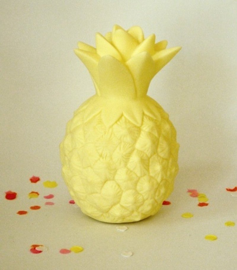 [NG box damage, please consider before placing an order] a Little Lovely Company pink yellow pineapple night light - Lighting - Plastic Yellow