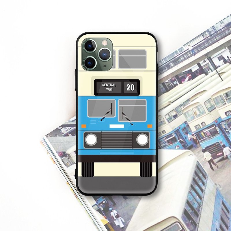 HK CMB MCW Bus Glossy mobile Cell phone case iPhone 14 Pro X Max Samsung Huawei - เคส/ซองมือถือ - พลาสติก สีนำ้ตาล