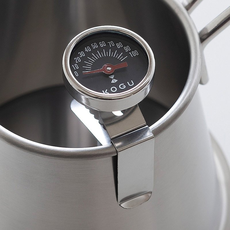 KOGU, Japan, Japan-made Stainless Steel clip-on hand-brewed coffee thermometer - เครื่องทำกาแฟ - สแตนเลส สีเงิน