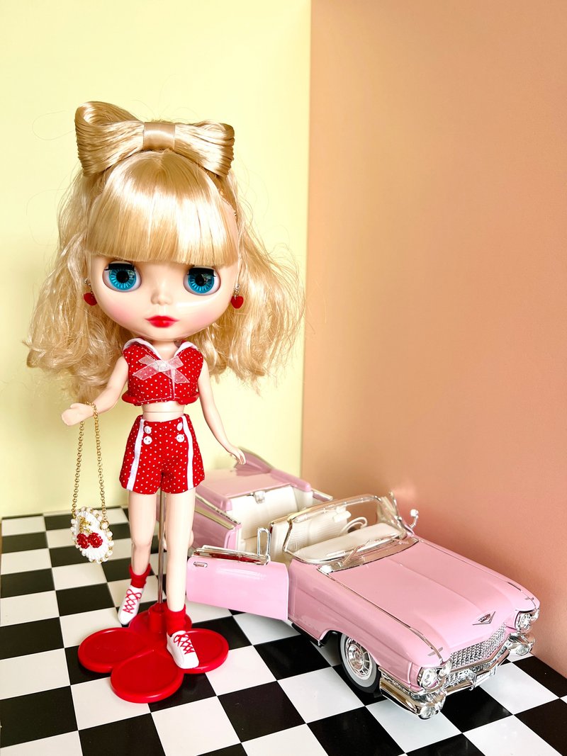 Blythe Licca Marine Style Set-up - ตุ๊กตา - ผ้าฝ้าย/ผ้าลินิน สีแดง