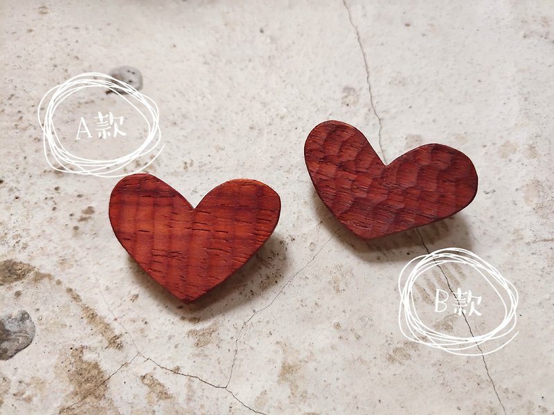 [Even] Don’t be so pins/cute accessories/love models - Badges & Pins - Wood Brown