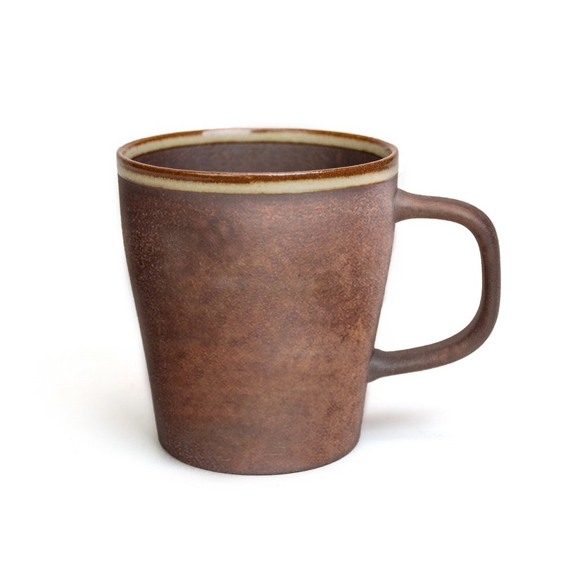 Aurli│Old Rock Clay All-you-can-drink Cup 3 Burning 10oz - แก้วมัค/แก้วกาแฟ - วัสดุอื่นๆ สีนำ้ตาล