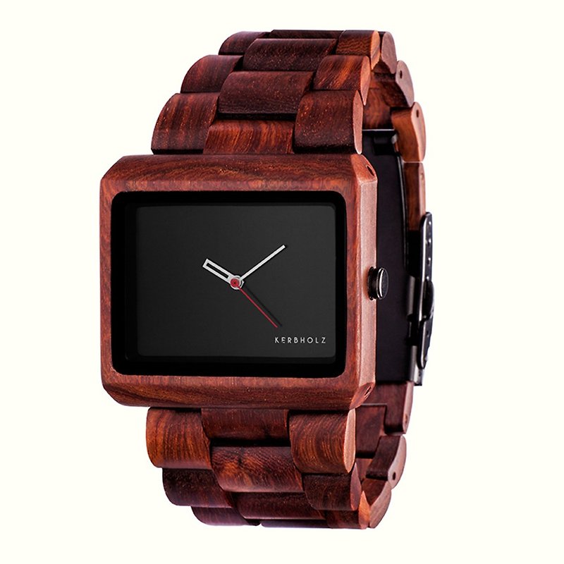 KERBHOLZ-時計-REINEKE-シタンログ（男子）（41ミリメートル） - 腕時計 - 木製 ブラウン