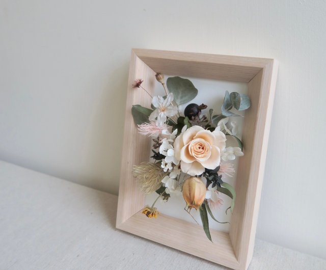 【母の日】フラワーフォトフレーム☆プリザーブドフラワー☆ドライフラワー 在庫あり- 母の日 プリザーブドフラワー フォトフレーム ドライ