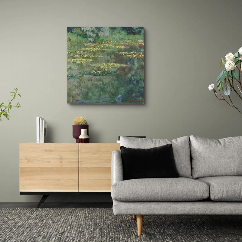 Monet water lilies giclee frameless painting - Posters - Polyester 