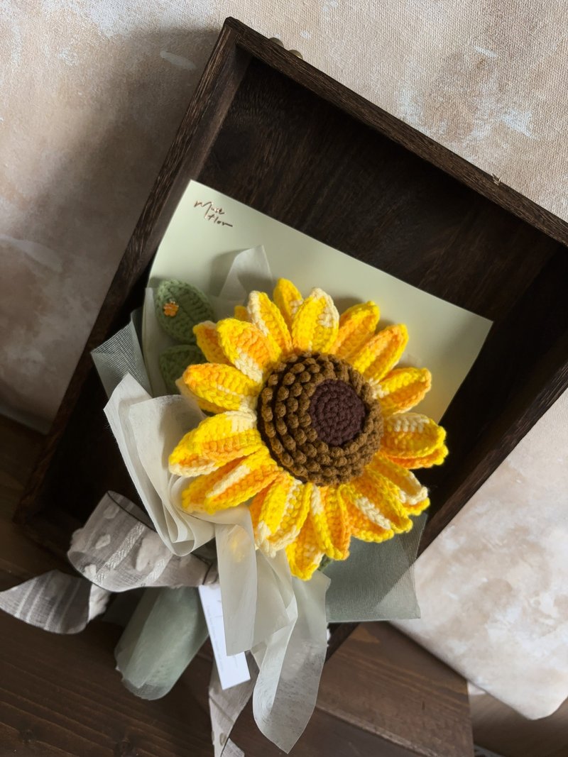 Sunflower bouquetSunflower - ช่อดอกไม้แห้ง - ผ้าฝ้าย/ผ้าลินิน สีเหลือง