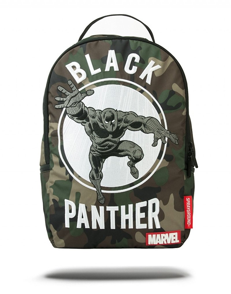 【SPRAYGROUND】DLX MARVEL 聯名系列 Black Panther 迷彩黑豹潮流筆電後背包 - 電腦包/筆電包 - 其他材質 綠色
