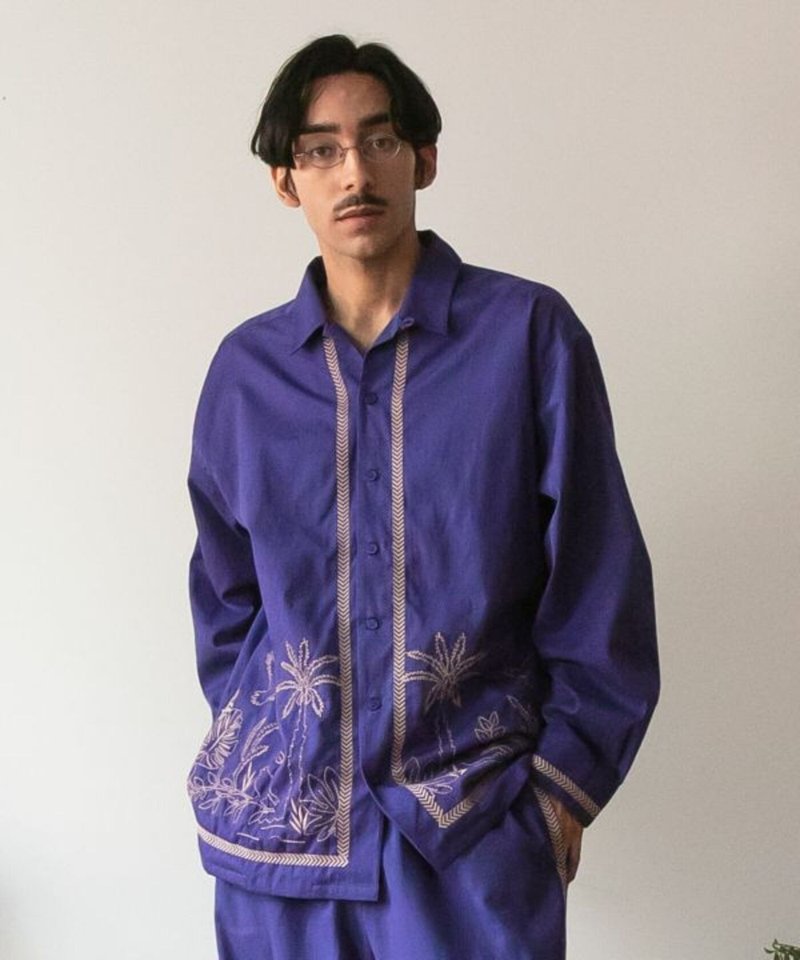 【熱門預購】森語刺繡男款棉質襯衫 (2色) IAC-5332 - 男襯衫/休閒襯衫 - 棉．麻 