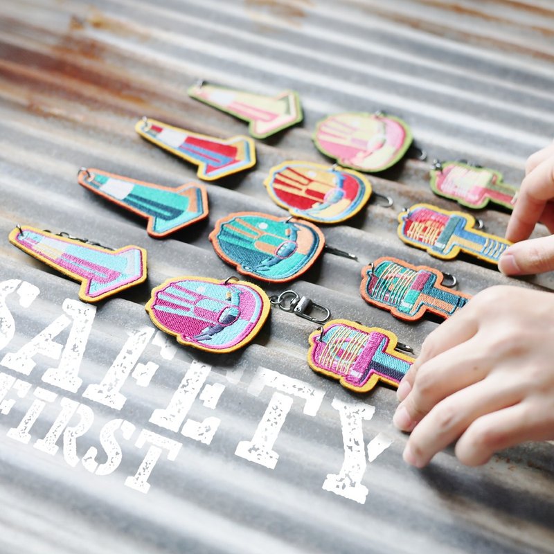 【 Safety First Series - Mix & Match Zone 】Choose Any 2 | Locally Embroidered Key - Charms - Thread 