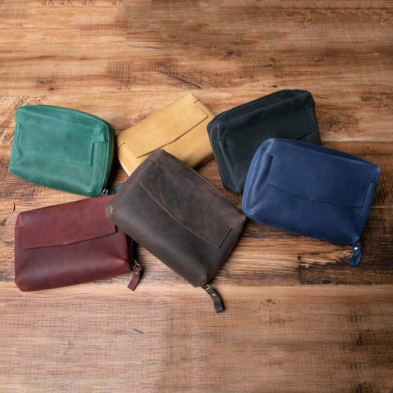 Gadget Pouch Genuine Leather Hallelujah - กระเป๋าเครื่องสำอาง - หนังแท้ หลากหลายสี