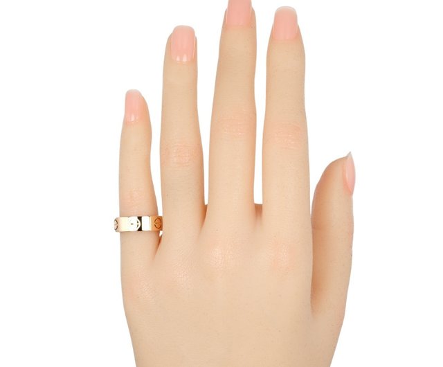 日本直送】カルティエ CARTIER ラブ 7号 リング 指輪 K18PG
