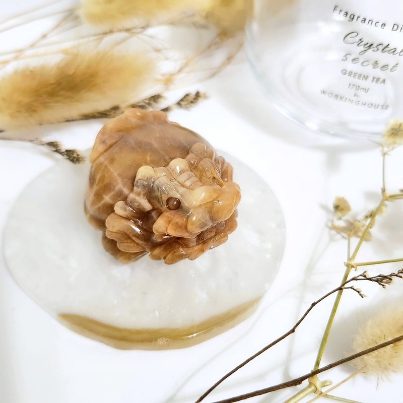 橙太陽石龍龜 - 擺飾/家飾品 - 水晶 橘色