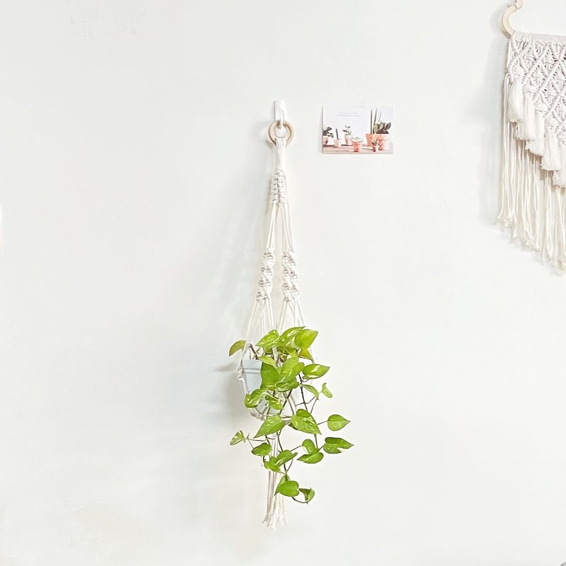 Macrame 植物吊籃【Macrame Plant Hanger】 - 擺飾/家飾品 - 棉．麻 