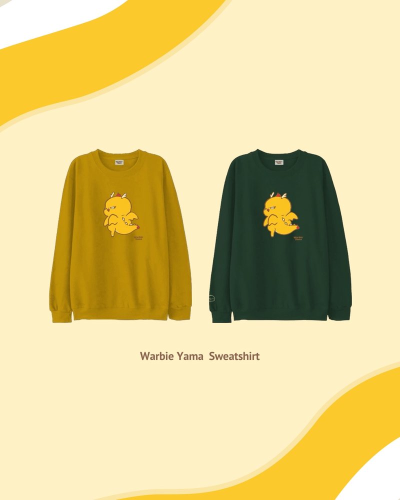 Warbie dragon sweatshirt - 帽T/大學T - 棉．麻 多色