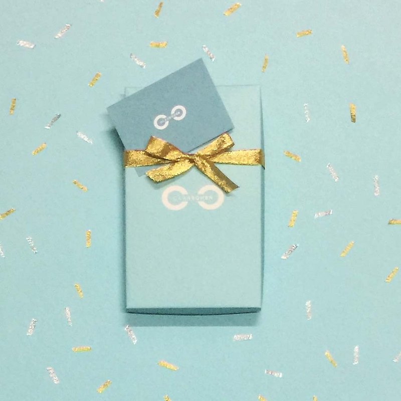 CLARECHEN mini 禮盒包裝 - 滿月禮物 - 紙 藍色