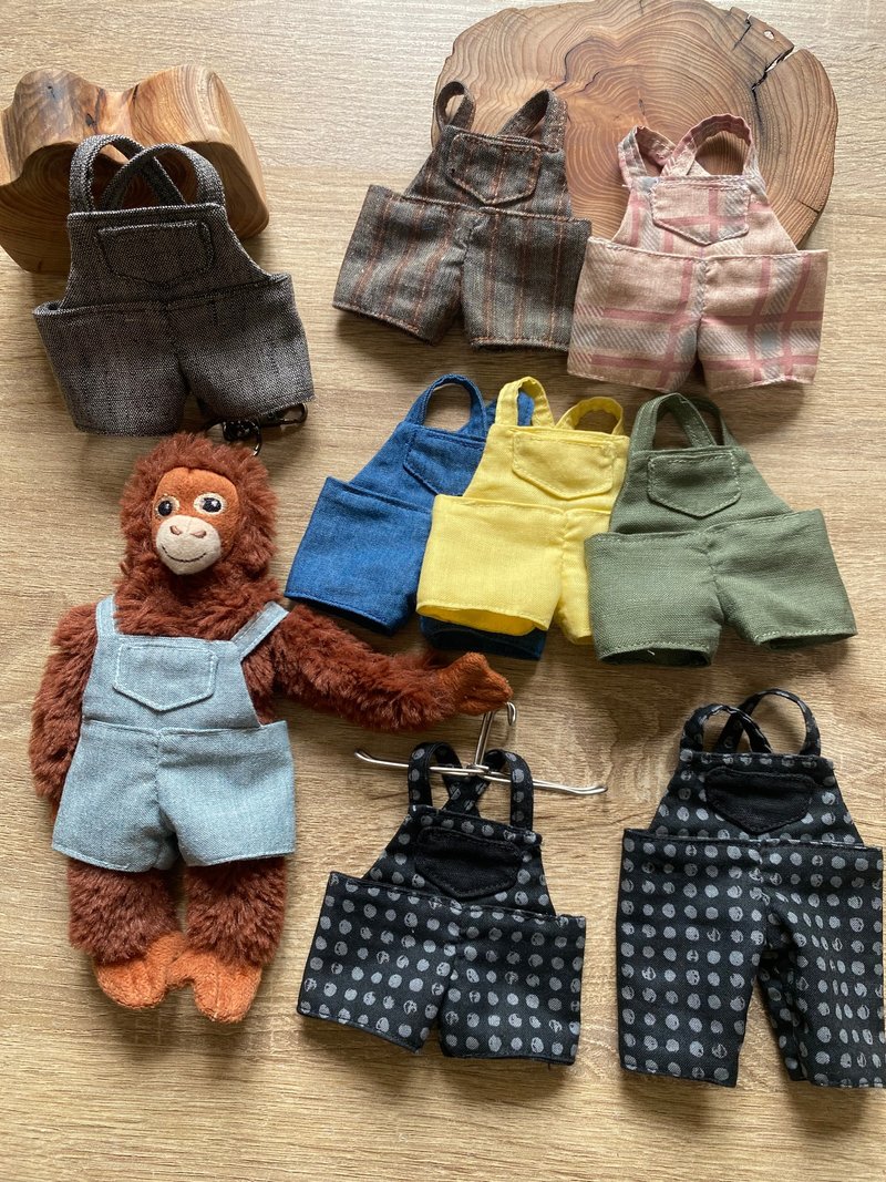 Doll clothes. IKEA Ah Hou Dress Up and Suspenders - Exclusive Design // Does Not Include Orangutans // - พวงกุญแจ - ผ้าฝ้าย/ผ้าลินิน 