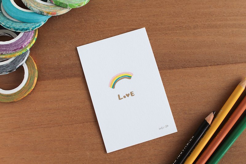 About LOVE Rainbow Card - Cards & Postcards - Paper Gold