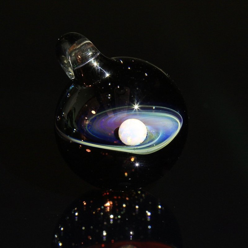 Spaceglass (PN14) - สร้อยคอ - แก้ว สีดำ