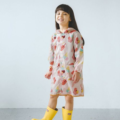 WPC 專賣店 WPC 彩色圖案‧兒童雨衣 (附有雨袋)－雪糕