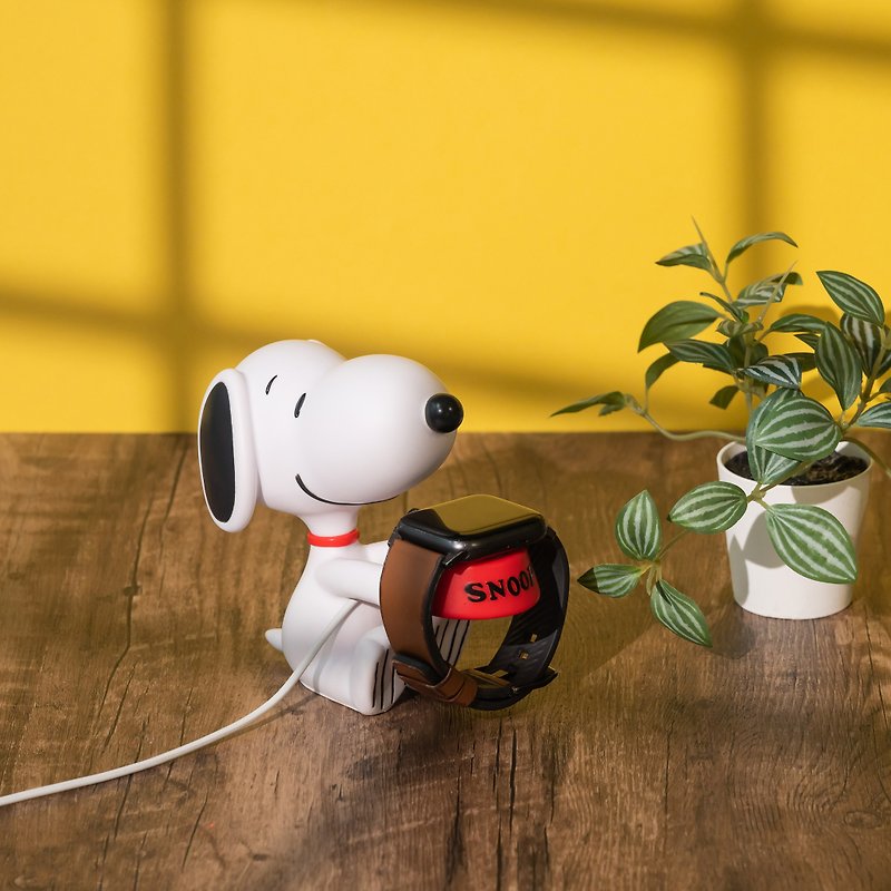 (In Stock) [New Product Launch] Snoopy Doll Charging Stand for Apple Watch (Uncharged) - Gadgets - Other Materials White