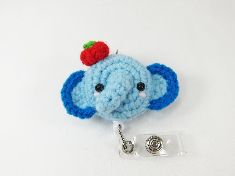 Short-nosed elephant-elephant-retractable wallet-bill holder - ID & Badge Holders - Other Materials Blue