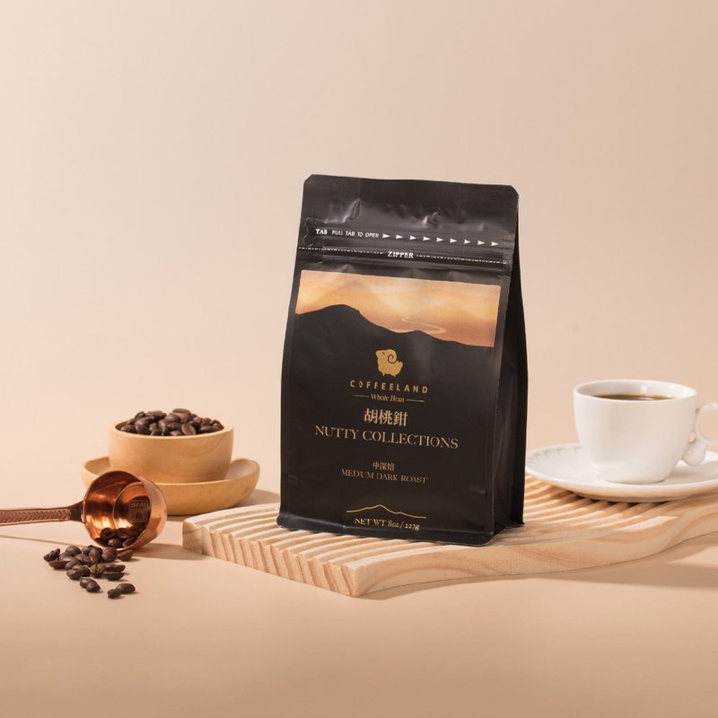 COFFEELAND | 胡桃鉗 - 咖啡豆金萃風味(中深焙)(半磅227公克/包) - 咖啡/咖啡豆 - 新鮮食材 藍色