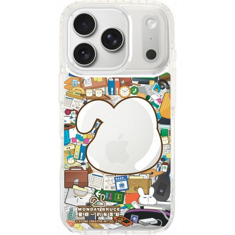 星期一 Bruce 工作負荷仙境 iPhone17 Pro 透明/磁吸磁換式手機殻 - 手機殼/手機套 - 塑膠 多色