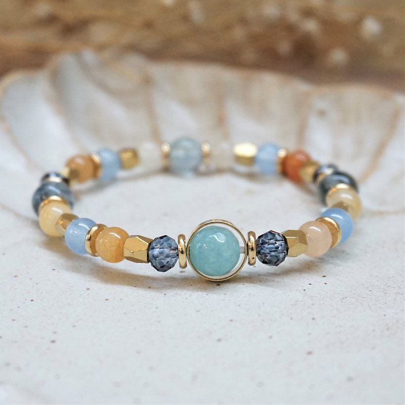 << Fruit Orange Jinghai-Natural Stone Bracelet >> - Bracelets - Semi-Precious Stones Multicolor